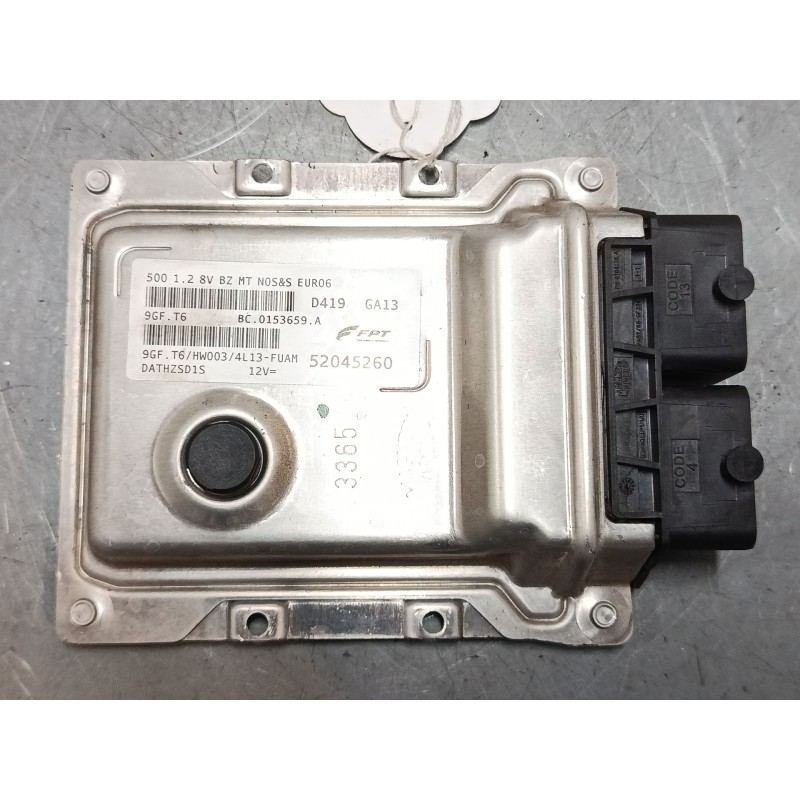 Recambio de centralita motor uce para fiat 500 (312_) 1.2 (312axa1a) referencia OEM IAM 52045260 9GFT6 BC0153659A