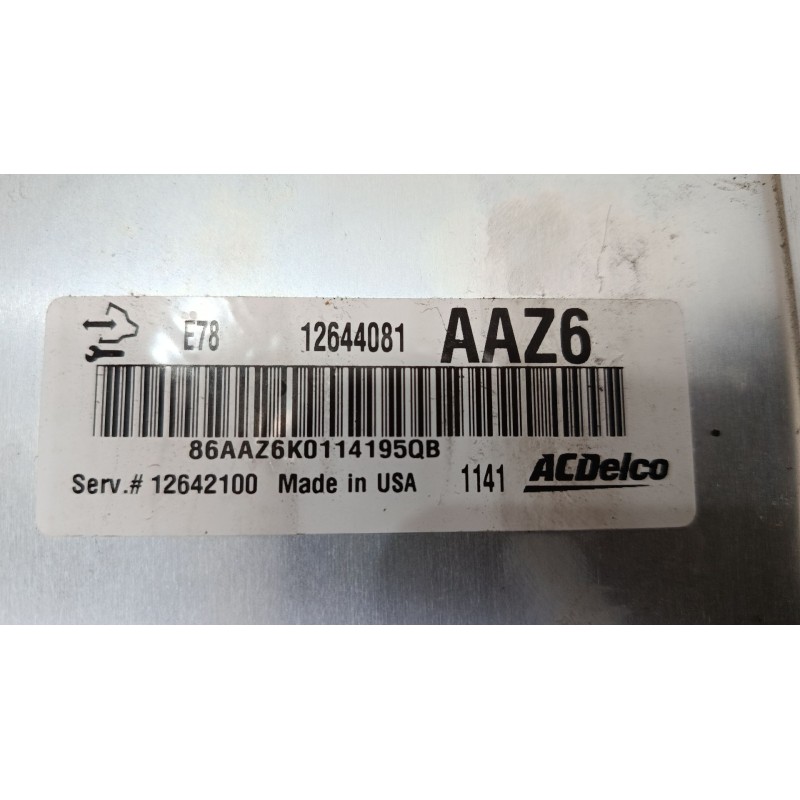 Recambio de centralita motor uce para opel astra j (p10) 1.4 turbo (68) referencia OEM IAM 12644081AAZ6  