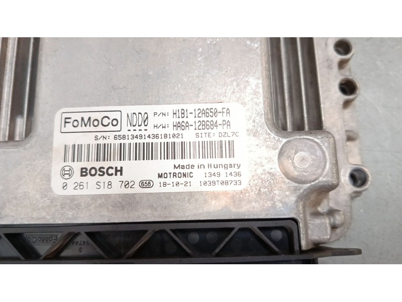 Recambio de centralita motor uce para ford fiesta vii (hj, hf) 1.0 ecoboost referencia OEM IAM 0261S18702 H1B1-12A650 HA6A-12B68
