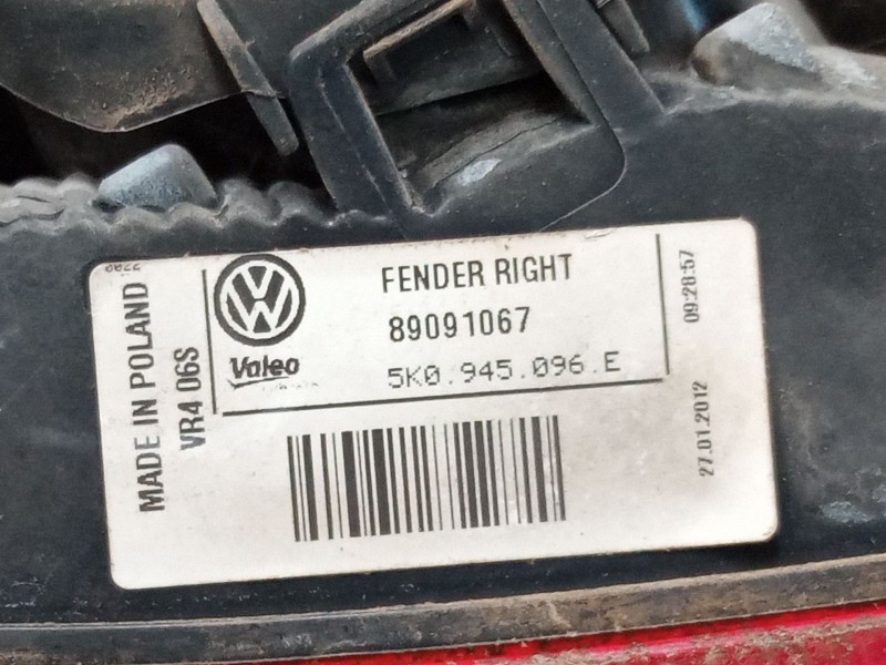 Recambio de piloto trasero derecho para volkswagen golf vi (5k1) 1.2 tsi referencia OEM IAM   