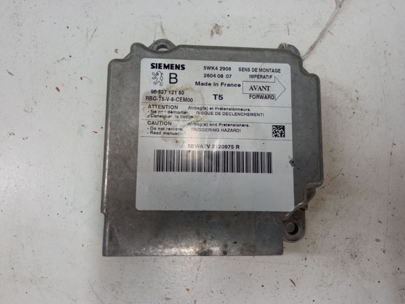 Recambio de centralita airbag para peugeot 307 (3a/c) 1.4 16v referencia OEM IAM 9652712180  