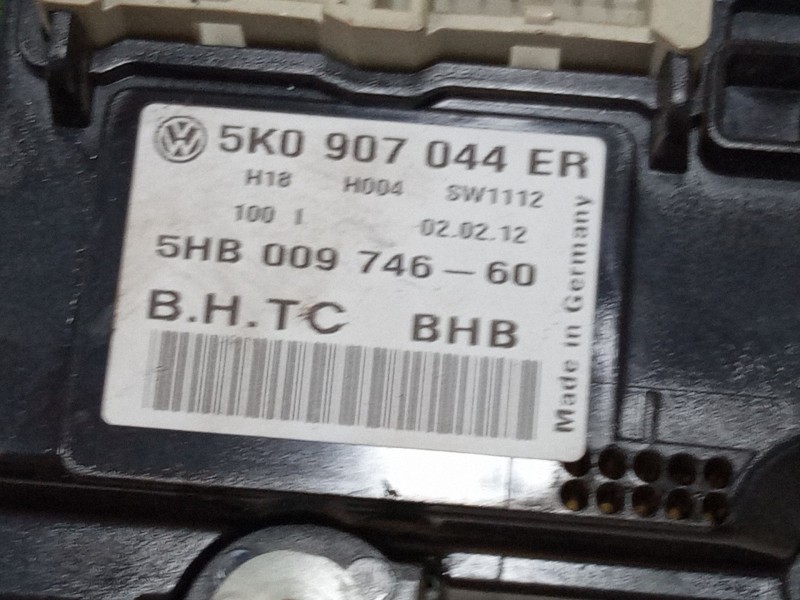 Recambio de mando climatizador para volkswagen golf vi (5k1) 1.2 tsi referencia OEM IAM 5K0907044ER  