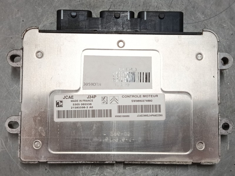 Recambio de centralita motor uce para citroën c2 (jm_) 1.4 referencia OEM IAM 9660374680 9651696680 21585598-3 , A0 J34P.
