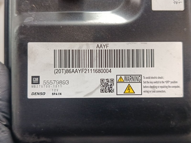 Recambio de centralita motor uce para opel astra j (p10) 1.7 cdti (68) referencia OEM IAM 55579893 MB2757001011 