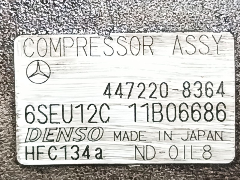 Recambio de compresor a/a para mercedes-benz clase a (w168) a 190 (168.032, 168.132) referencia OEM IAM 4472208364  