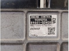 Recambio de centralita motor uce para toyota auris (_e15_) 1.33 dual-vvti (nre150_) referencia OEM IAM 8966102W20 MB2754000722  2