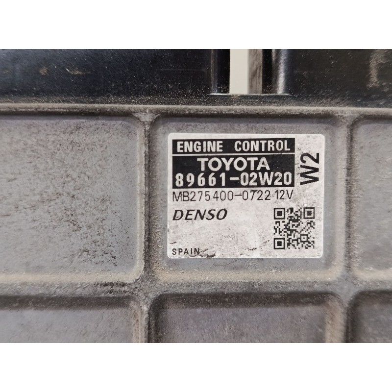 Recambio de centralita motor uce para toyota auris (_e15_) 1.33 dual-vvti (nre150_) referencia OEM IAM 8966102W20 MB2754000722 