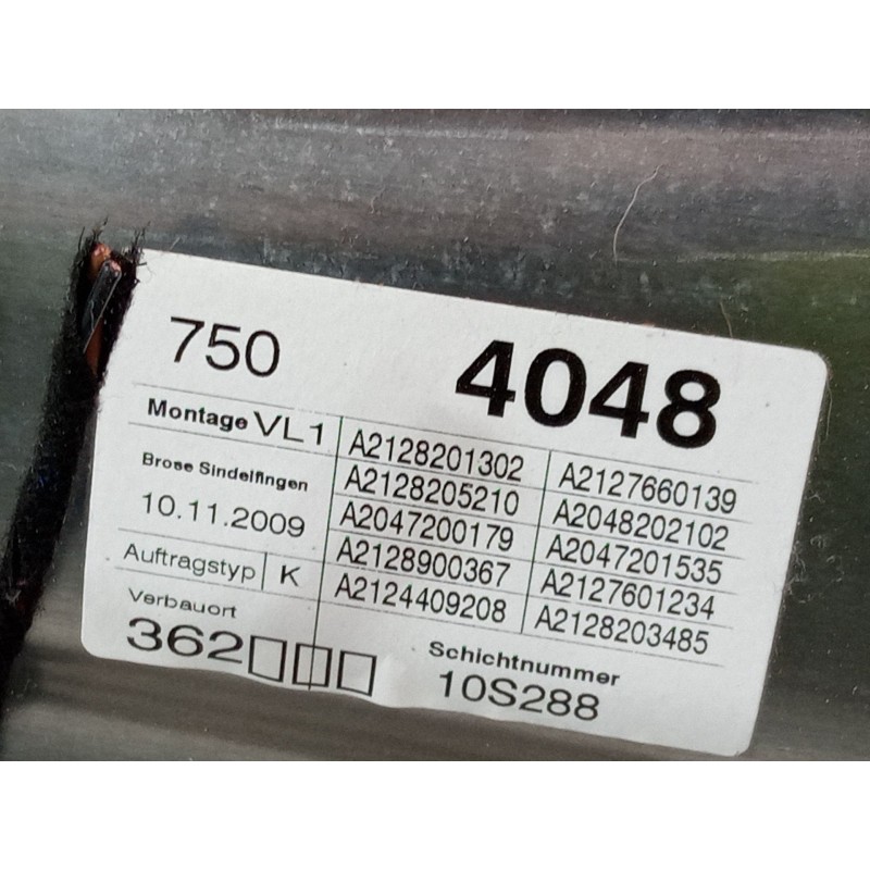 Recambio de elevalunas electrico delantero izquierdo para mercedes-benz clase e (w212) e 350 cgi (212.057) referencia OEM IAM A2