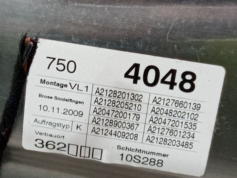 Recambio de elevalunas electrico delantero izquierdo para mercedes-benz clase e (w212) e 350 cgi (212.057) referencia OEM IAM A2