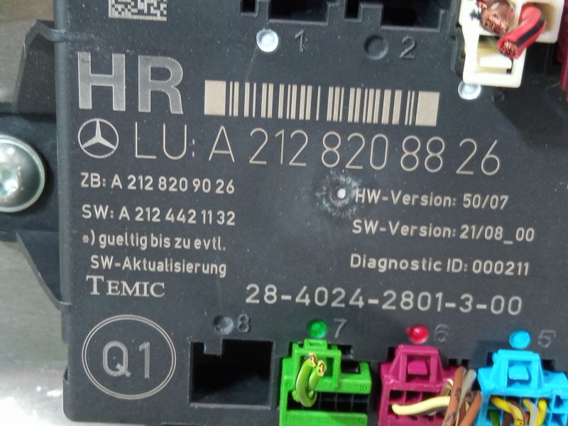 Recambio de elevalunas electrico trasero derecho para mercedes-benz clase e (w212) e 350 cgi (212.057) referencia OEM IAM A21282