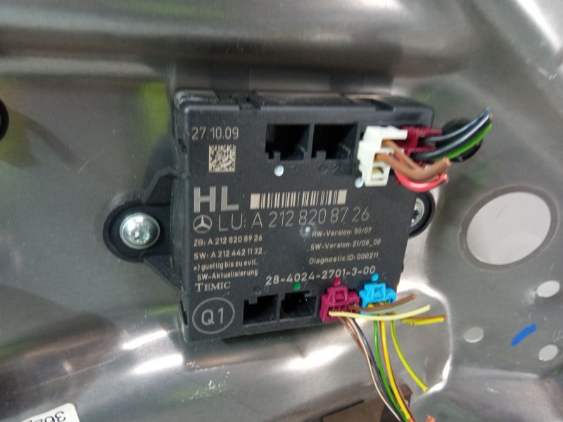 Recambio de elevalunas electrico trasero izquierdo para mercedes-benz clase e (w212) e 350 cgi (212.057) referencia OEM IAM   