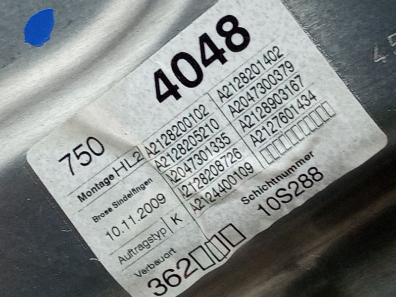Recambio de elevalunas electrico trasero izquierdo para mercedes-benz clase e (w212) e 350 cgi (212.057) referencia OEM IAM   