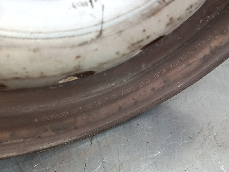 Recambio de llanta chapa 16´´ para citroën jumpy ii furgoneta 2.0 hdi 120 referencia OEM IAM PS616001  