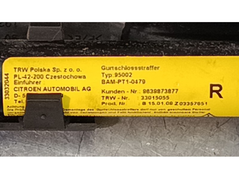 Recambio de anclaje cinturon delantero derecho para citroën c3 i (fc_, fn_) 1.4 hdi referencia OEM IAM   