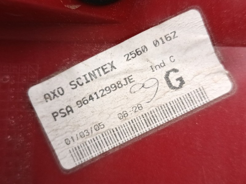 Recambio de piloto trasero izquierdo para peugeot 307 cc (3b) 2.0 16v referencia OEM IAM 96412998JE  
