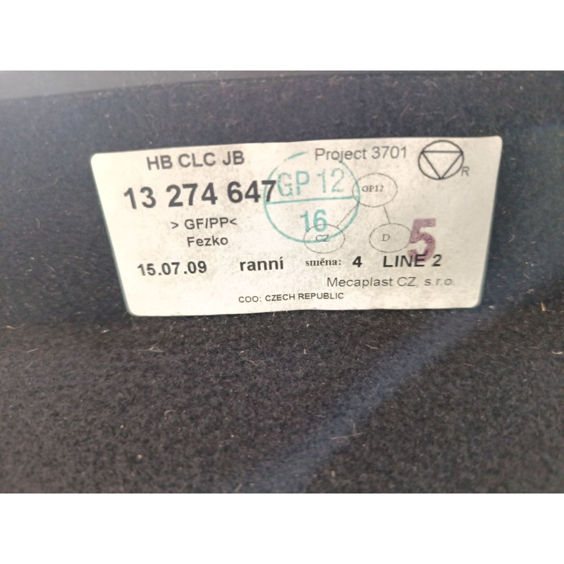 Recambio de bandeja trasera para opel insignia a sports tourer (g09) 2.0 cdti (35) referencia OEM IAM   