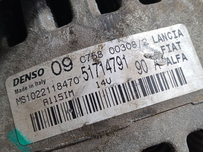 Recambio de alternador para lancia ypsilon (843_) 1.2 (843.axa1a) referencia OEM IAM 51714791  
