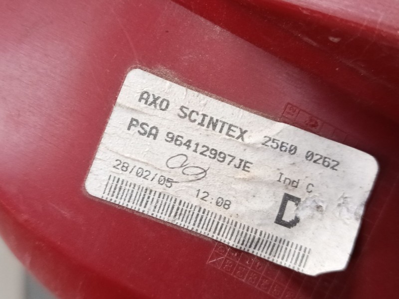 Recambio de piloto trasero derecho para peugeot 307 cc (3b) 2.0 16v referencia OEM IAM 96412997JE  