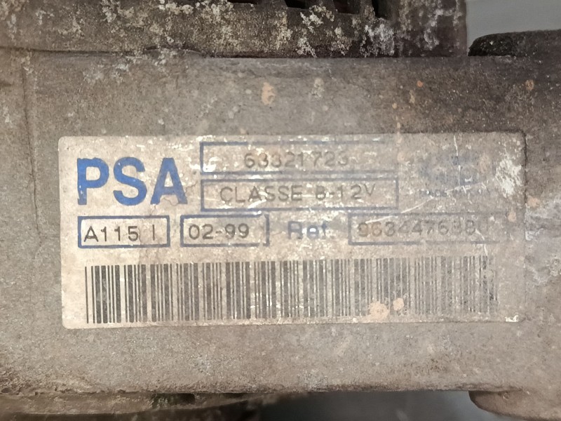 Recambio de alternador para citroën saxo (s0, s1) 1.1 x, sx referencia OEM IAM 9634476880  