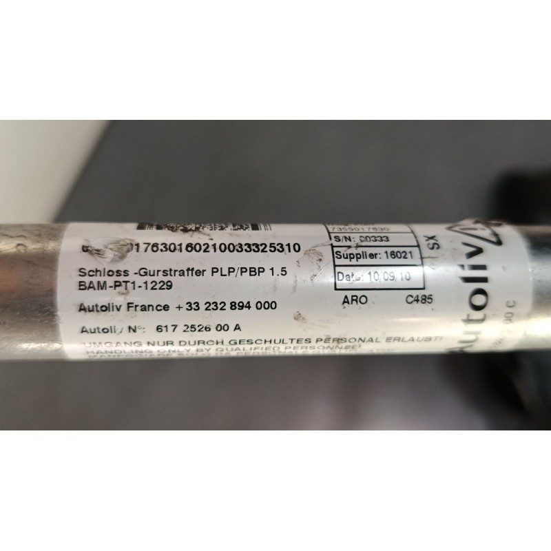 Recambio de cinturon seguridad delantero izquierdo para fiat grande punto van (199_) 1.3 jtd multijet (199cxc1a) referencia OEM 