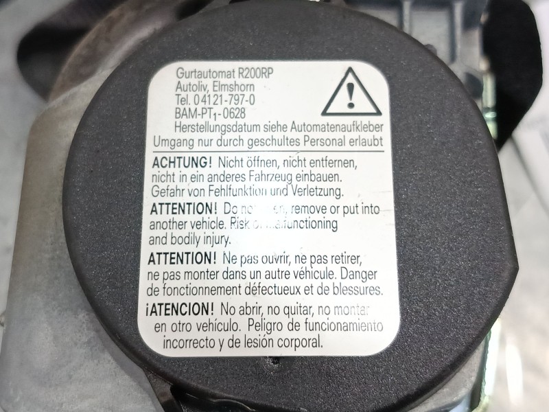 Recambio de cinturon seguridad delantero derecho para fiat grande punto van (199_) 1.3 jtd multijet (199cxc1a) referencia OEM IA