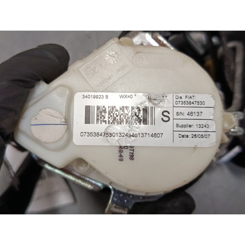 Recambio de cinturon seguridad delantero izquierdo para fiat bravo ii (198_) 1.9 d multijet (198axb1a) referencia OEM IAM 340199