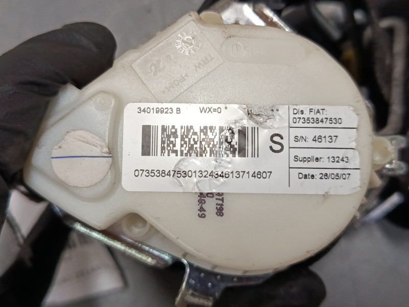 Recambio de cinturon seguridad delantero izquierdo para fiat bravo ii (198_) 1.9 d multijet (198axb1a) referencia OEM IAM 340199