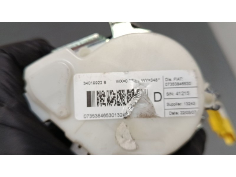 Recambio de cinturon seguridad delantero derecho para fiat bravo ii (198_) 1.9 d multijet (198axb1a) referencia OEM IAM 34019922