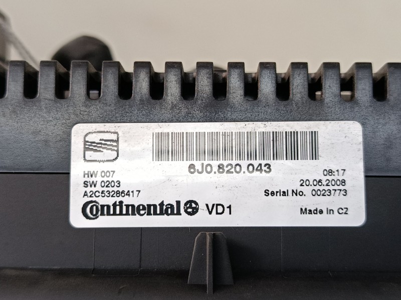 Recambio de mando climatizador para seat ibiza iv (6j5, 6p1) 1.9 tdi referencia OEM IAM 6J0820043 A2C53286417 