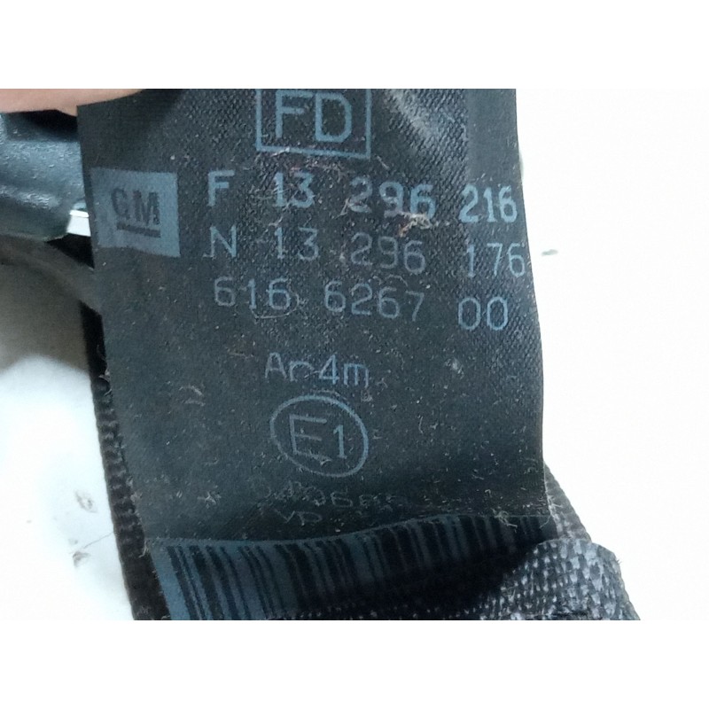 Recambio de cinturon seguridad trasero izquierdo para opel zafira / zafira family b (a05) 1.7 cdti (m75) referencia OEM IAM   