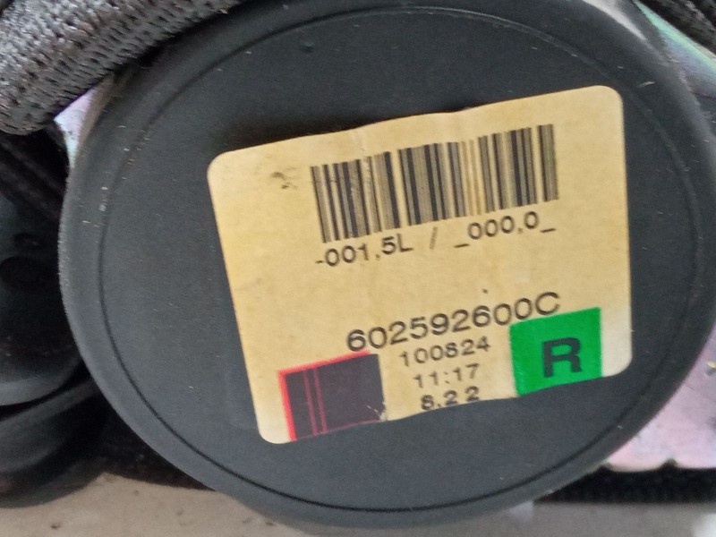 Recambio de cinturon seguridad tercera fila derecho para opel zafira / zafira family b (a05) 1.7 cdti (m75) referencia OEM IAM  