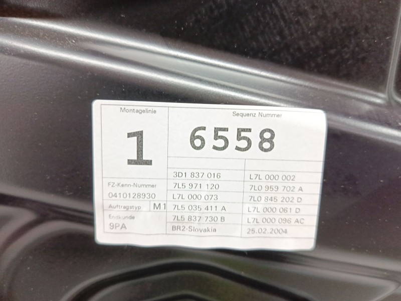 Recambio de puerta delantera derecha para porsche cayenne (9pa) s 4.5 referencia OEM IAM 95553101206  