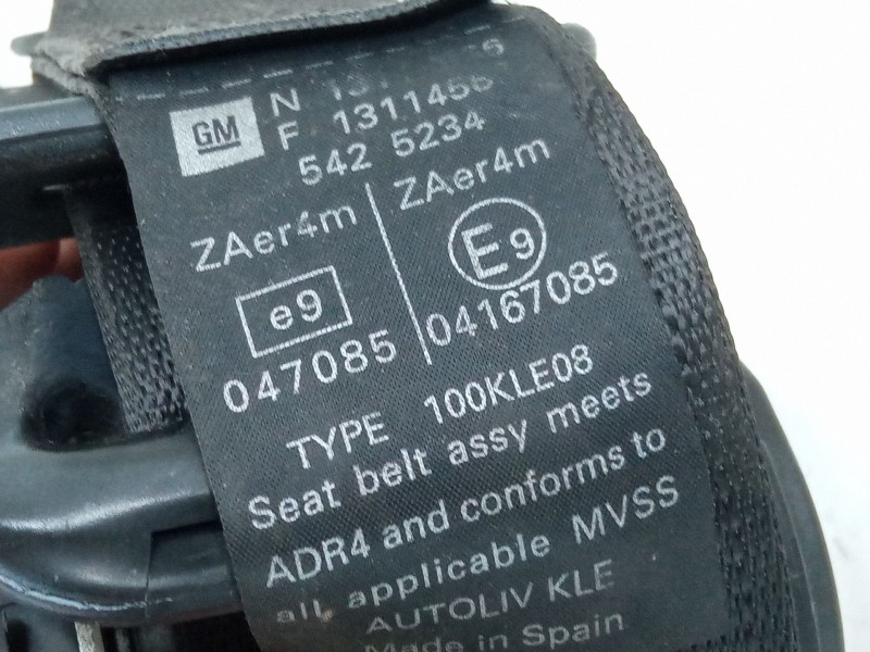 Recambio de cinturon seguridad trasero derecho para opel combo tour 1.6 referencia OEM IAM   