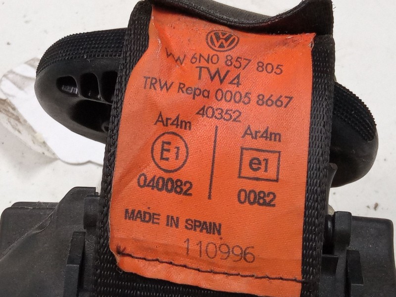 Recambio de cinturon seguridad trasero izquierdo para volkswagen polo iii (6n1) 60 1.4 referencia OEM IAM   