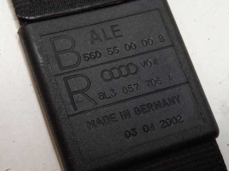 Recambio de cinturon seguridad delantero derecho 3p para audi a3 (8l1) 1.9 tdi referencia OEM IAM   