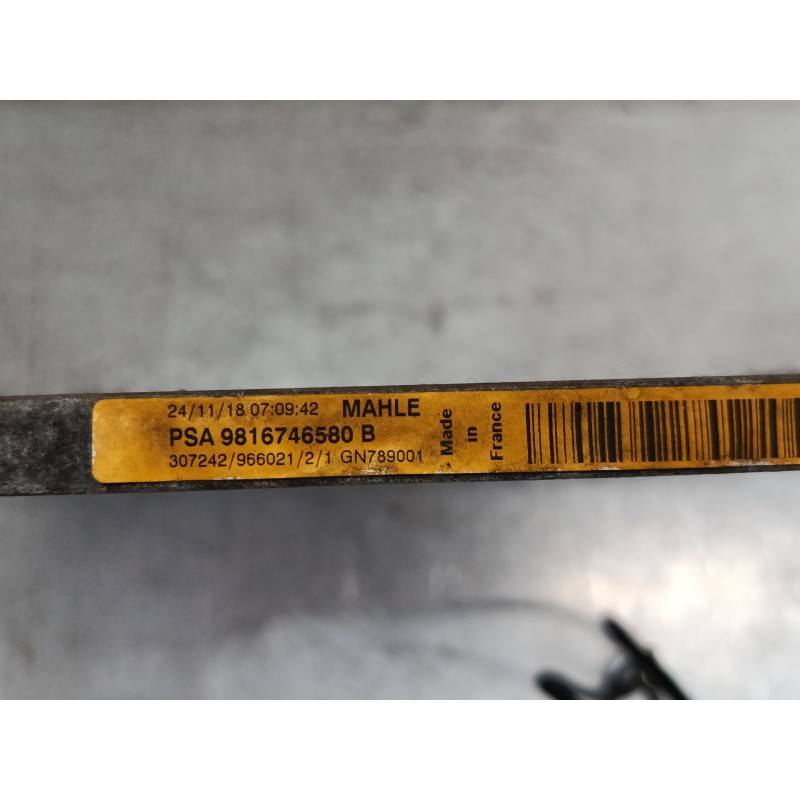 Recambio de radiador a/a /condensador para citroën grand c4 spacetourer (3a_, 3e_) 2.0 bluehdi 160 referencia OEM IAM 9816746580