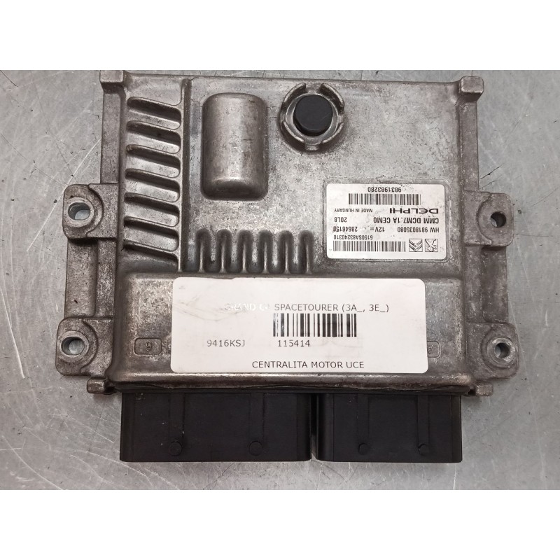 Recambio de centralita motor uce para citroën grand c4 spacetourer (3a_, 3e_) 2.0 bluehdi 160 referencia OEM IAM 9831983280 2864