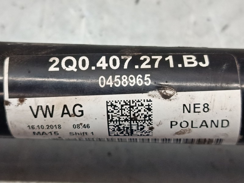 Recambio de transmision delantera izquierda para seat ibiza v (kj1, kjg) 1.0 mpi referencia OEM IAM 2q0407271bj  