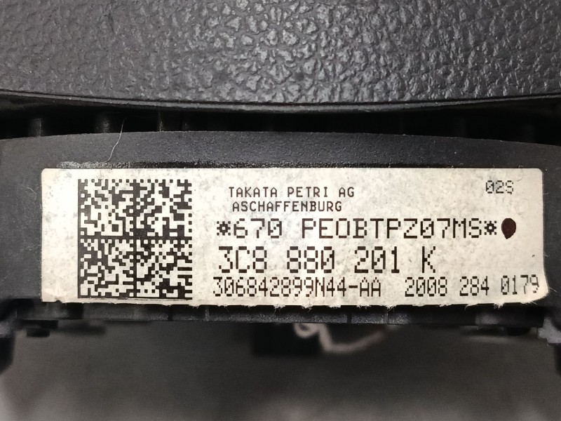 Recambio de airbag volante para volkswagen golf vi (5k1) 2.0 gti referencia OEM IAM 3c8880201k  