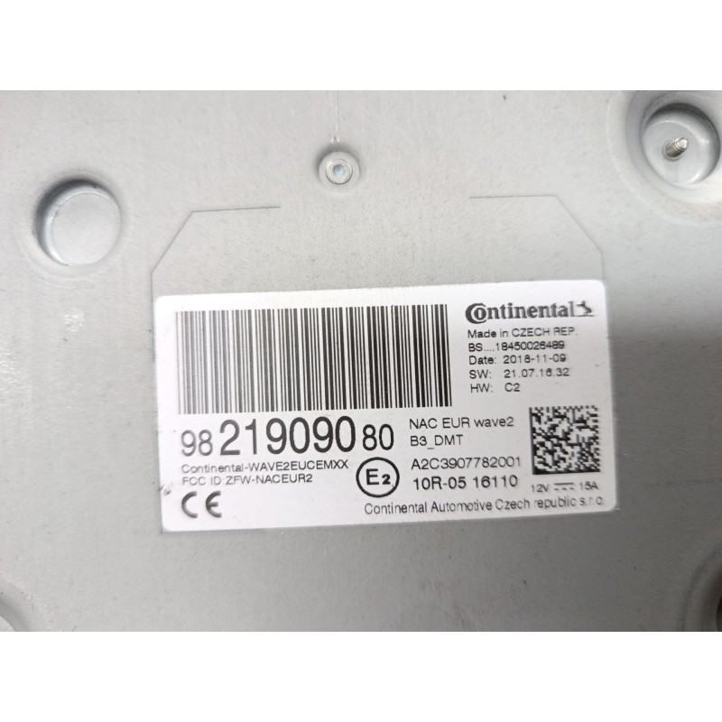 Recambio de pantalla multifuncion para citroën grand c4 spacetourer (3a_, 3e_) 2.0 bluehdi 160 referencia OEM IAM 9821909080 982