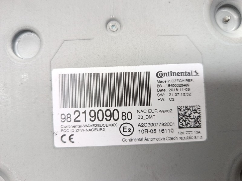 Recambio de pantalla multifuncion para citroën grand c4 spacetourer (3a_, 3e_) 2.0 bluehdi 160 referencia OEM IAM 9821909080 982
