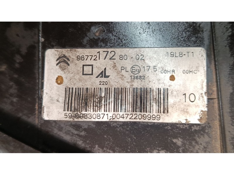 Recambio de faro derecho para citroën grand c4 spacetourer (3a_, 3e_) 2.0 bluehdi 160 referencia OEM IAM 9677217280  