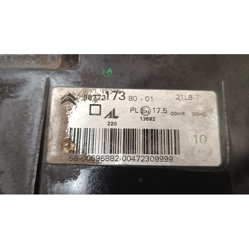 Recambio de faro izquierdo para citroën grand c4 spacetourer (3a_, 3e_) 2.0 bluehdi 160 referencia OEM IAM 9677217380  