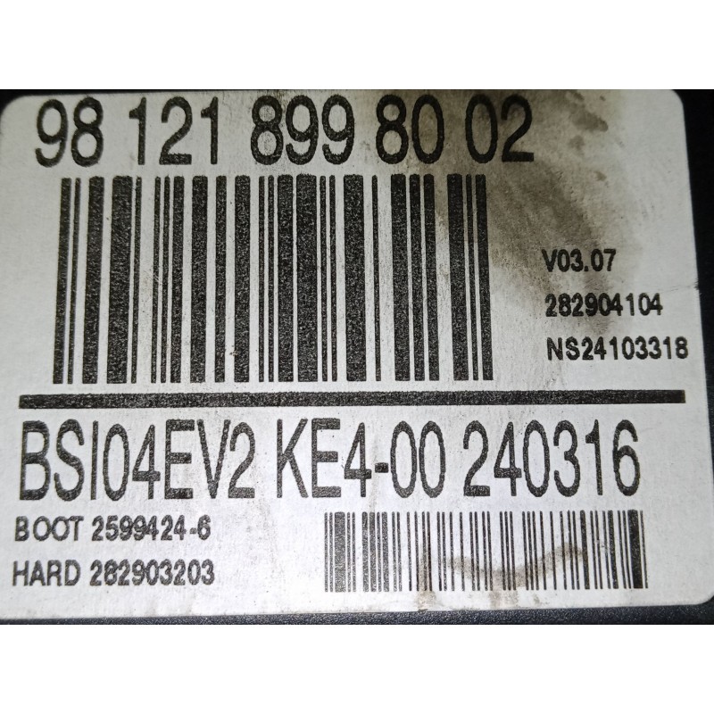 Recambio de bsi para peugeot 3008 suv (mc_, mr_, mj_, m4_) 1.6 bluehdi 120 referencia OEM IAM 981218998002  BSI04EV2 KE4-00