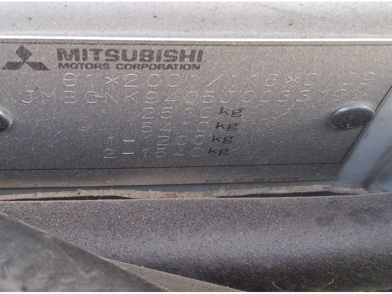 mitsubishi montero sport i (k7_, k9_) del año 2005