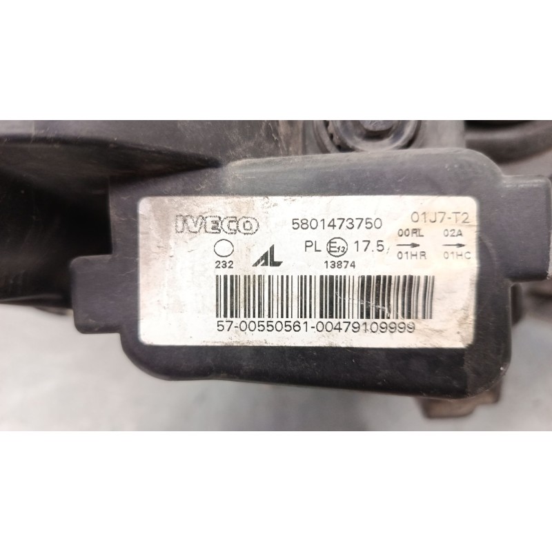 Recambio de faro izquierdo para iveco daily vi caja/chasis naturalpower 35s14, 35c14, 40c14, 50c14, 60c14, 65c14,... referencia 