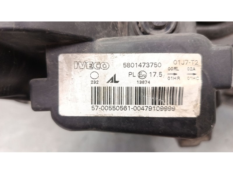 Recambio de faro izquierdo para iveco daily vi caja/chasis naturalpower 35s14, 35c14, 40c14, 50c14, 60c14, 65c14,... referencia 