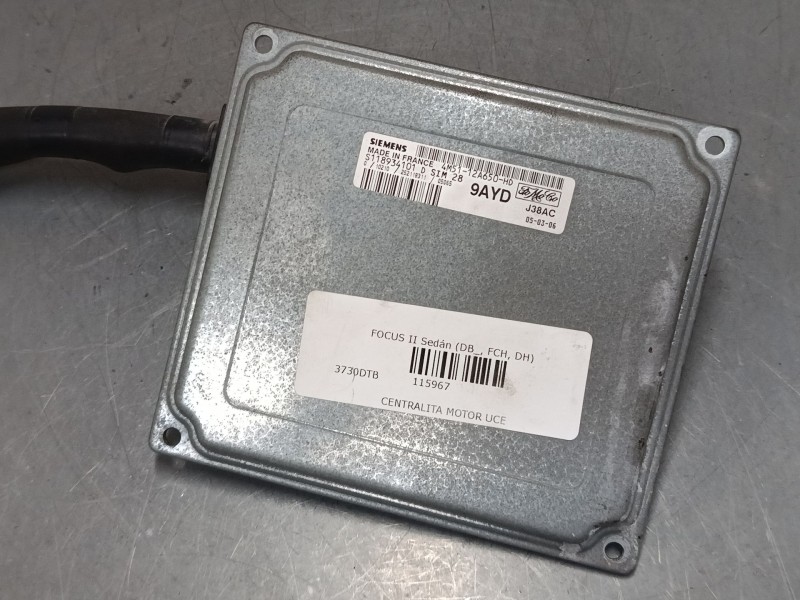 Recambio de centralita motor uce para ford focus ii sedán (db_, fch, dh) 1.6 referencia OEM IAM 4M5112A650HD S118934101D 