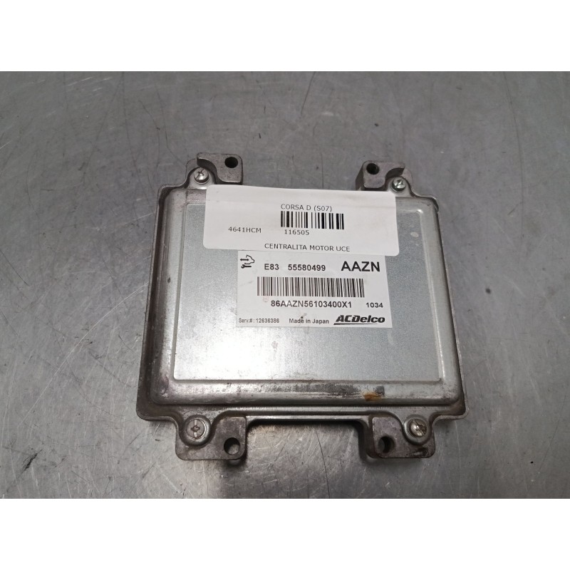 Recambio de centralita motor uce para opel corsa d (s07) 1.2 (l08, l68) referencia OEM IAM E8355580499  