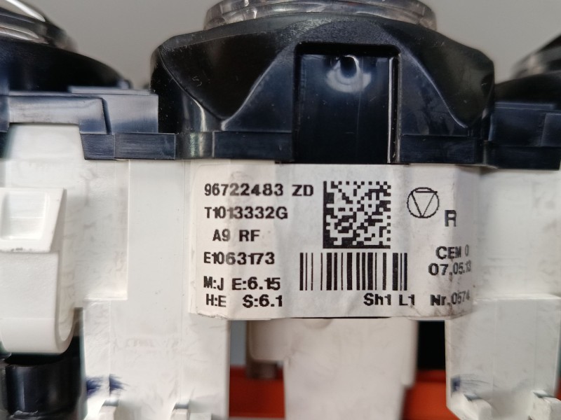Recambio de mando calefaccion / a/a para peugeot 208 i (ca_, cc_) 1.4 hdi referencia OEM IAM 96722483ZD  